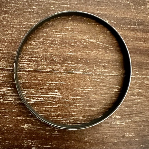 Michaela Frey Signed Bangle Bracelet Blue & Purple Design. Preowned. - Picture 3 of 5